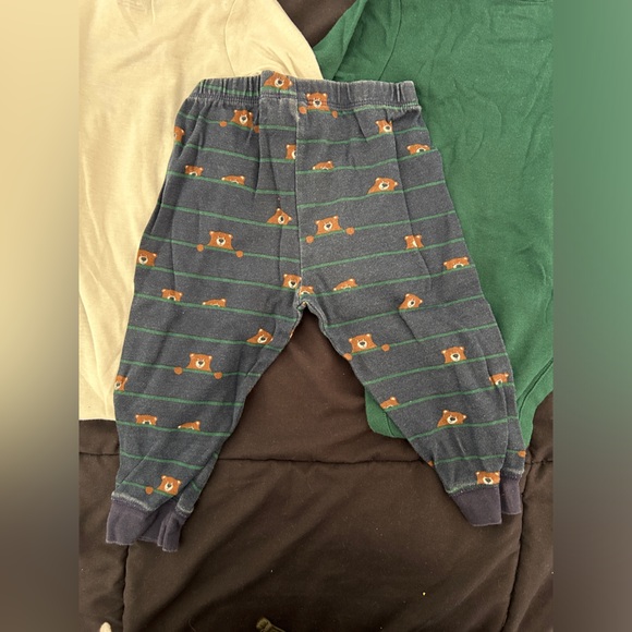 Baby Bodysuit and Pants Set - Green and White - Picture 3 of 7